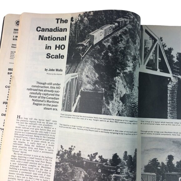 RailRoad Model Magazine Craftsman 1972 Vintage December Train Enthusiast u - Picture 9 of 12
